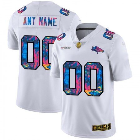 Denver Broncos Tröjor Custom Nike 2020 Flerfärgad Vit - Herr